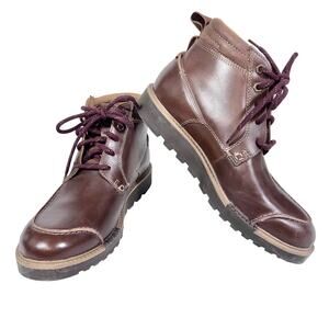 Clarks Hinsdale Mid Lace Up Chukka Boot Men 8.5 Brown Leather New